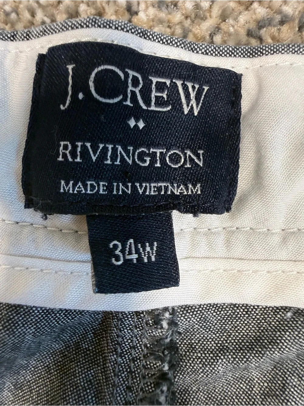 J. Crew Gray Rivington Flat Front Men's Shorts